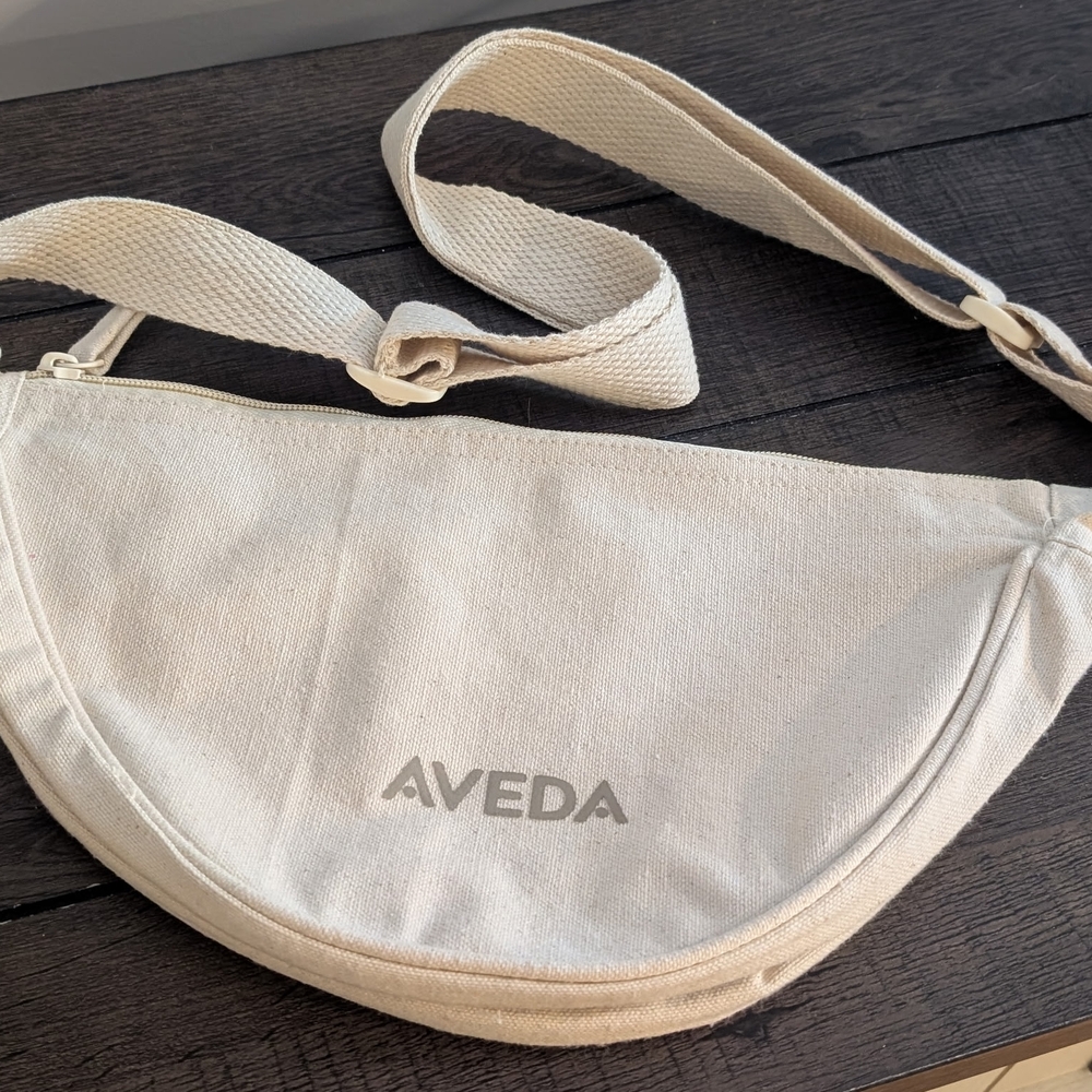 Aveda Cream Canvas Bag